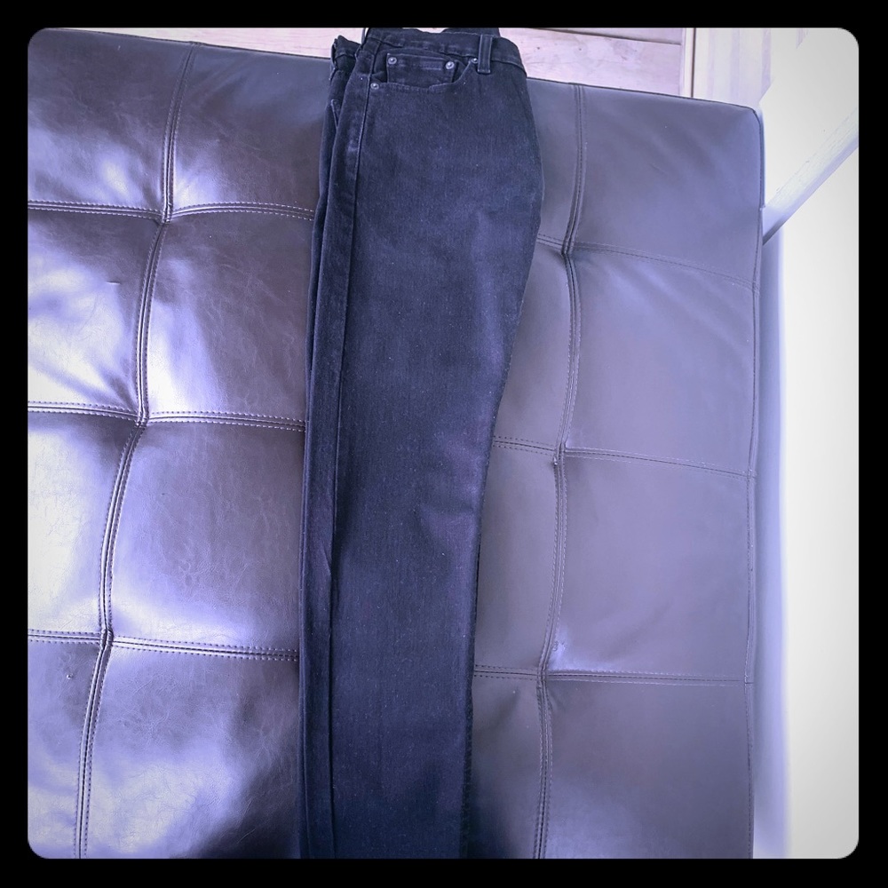 Men’s black denim jeans